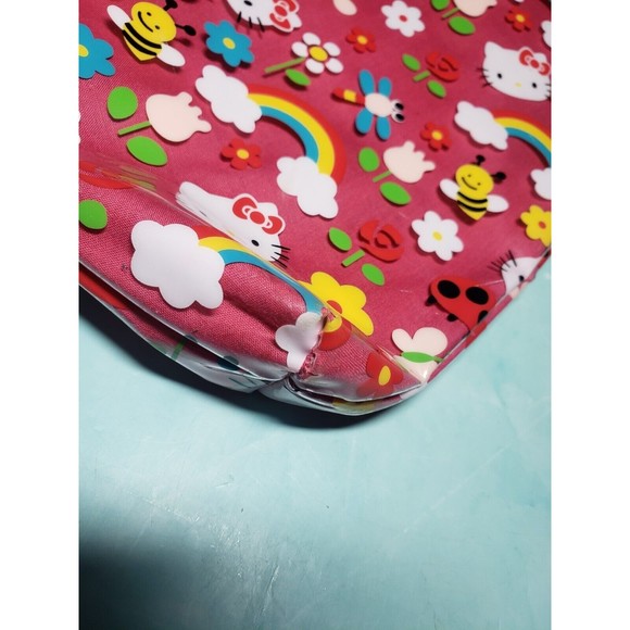 Hello Kitty Sanrio Girls Crossbody Messenger Bag Pink Rainbow GUC Strap - Picture 10 of 11